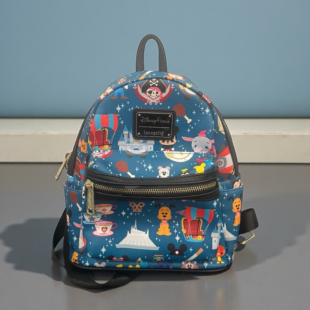 *SOLD* Loungefly Disney Parks Disneyland Chibi Icons Characters Mini Backpack
